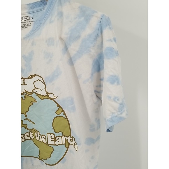 2021 Peanuts Protect The Earth T Shirt‎ Snoopy Short Sleeve Crew Neck Medium - Picture 4 of 6